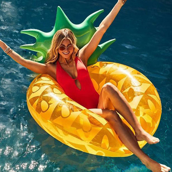 Inflatable Pineapple Pool Ring