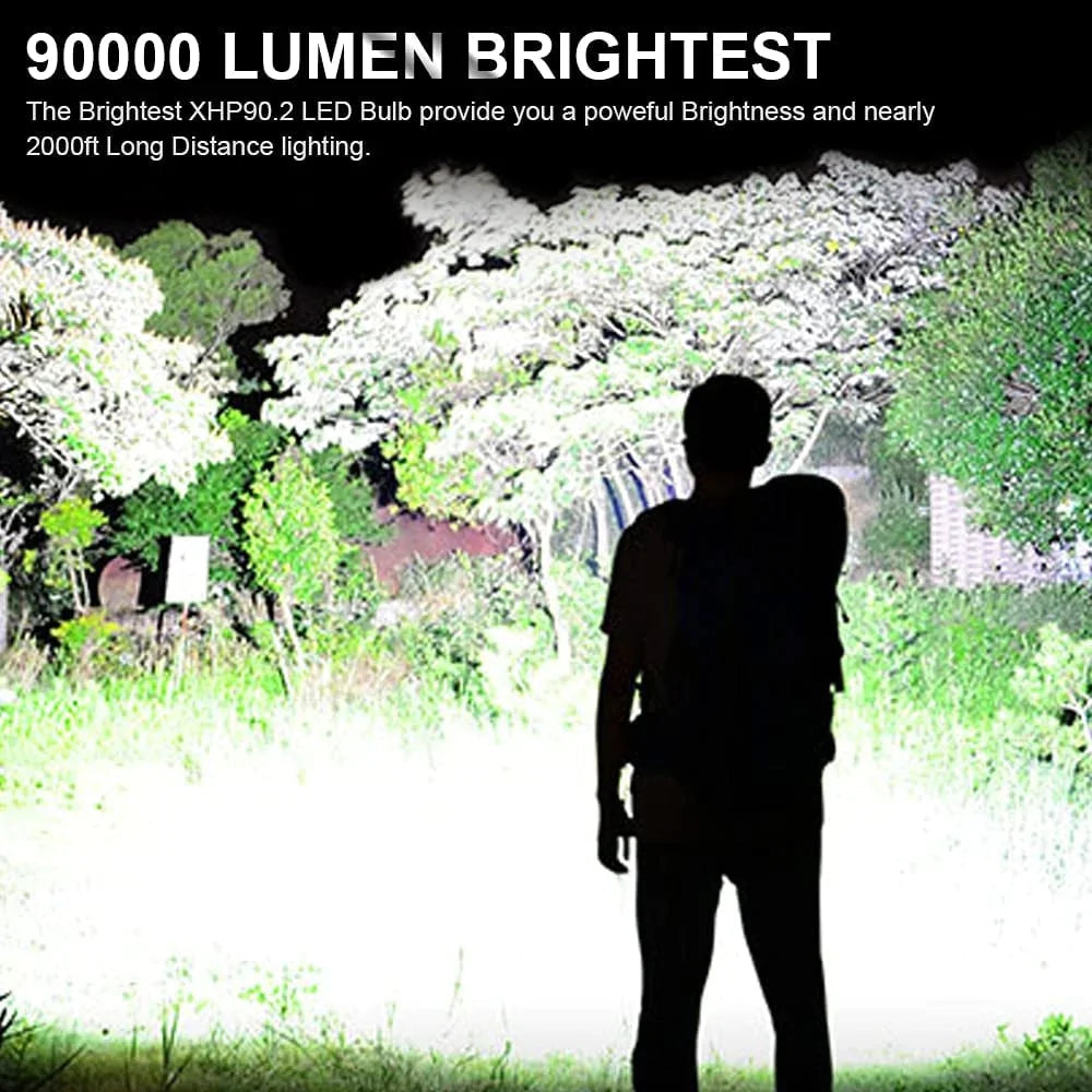Tactical Flashlight 90000 Lumens