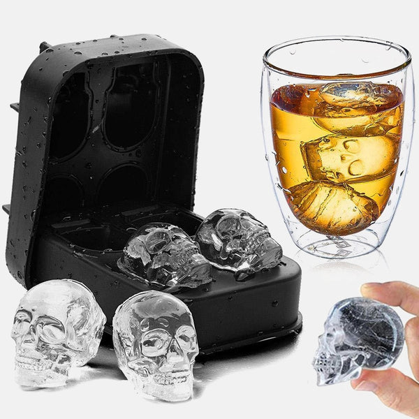 3D Skull Ice Cube Mold