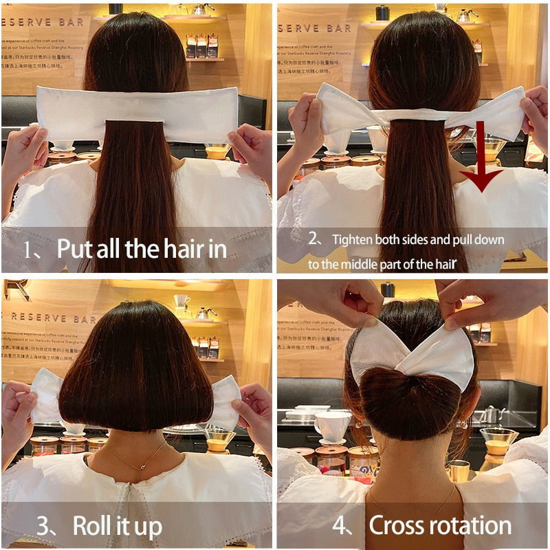 Women Hair Bun Folding Clip