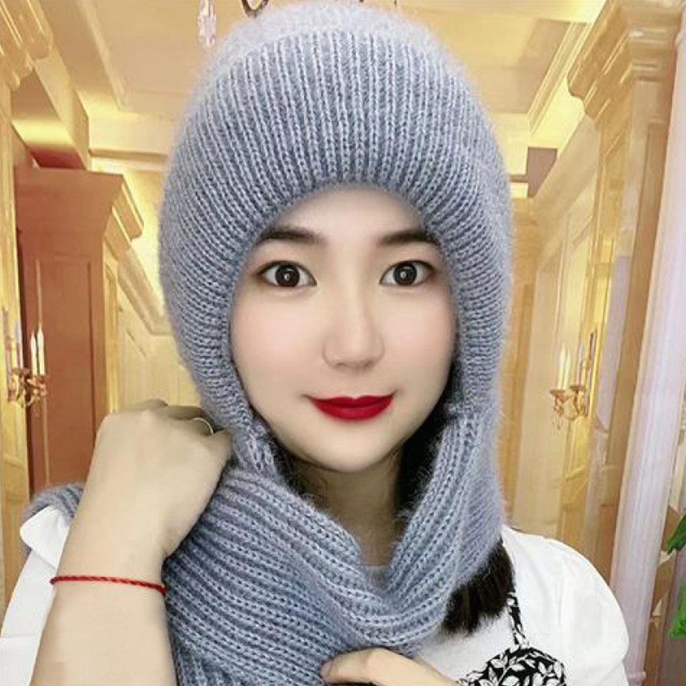 Knitted Hat Scarf