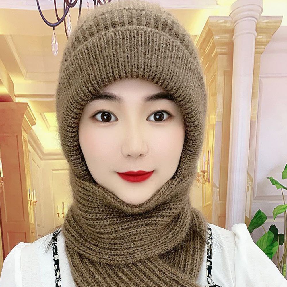 Knitted Hat Scarf