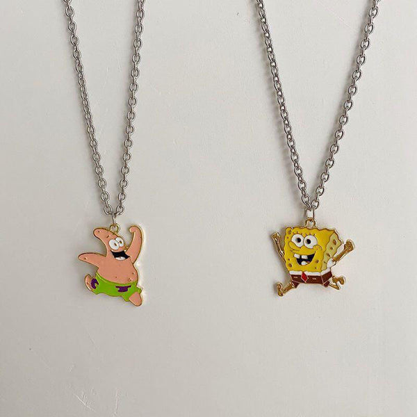 2 Pcs SpongeRob Necklace