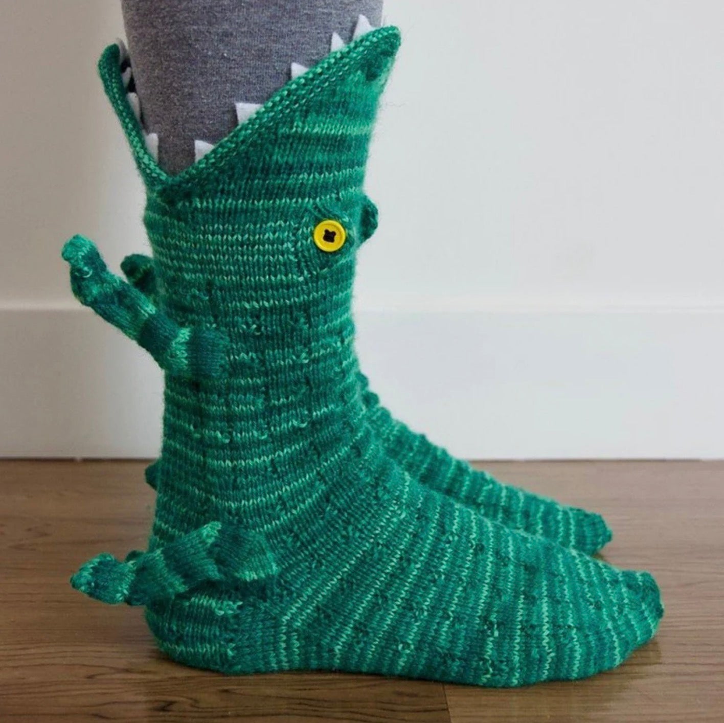 3D Crocodile Socks